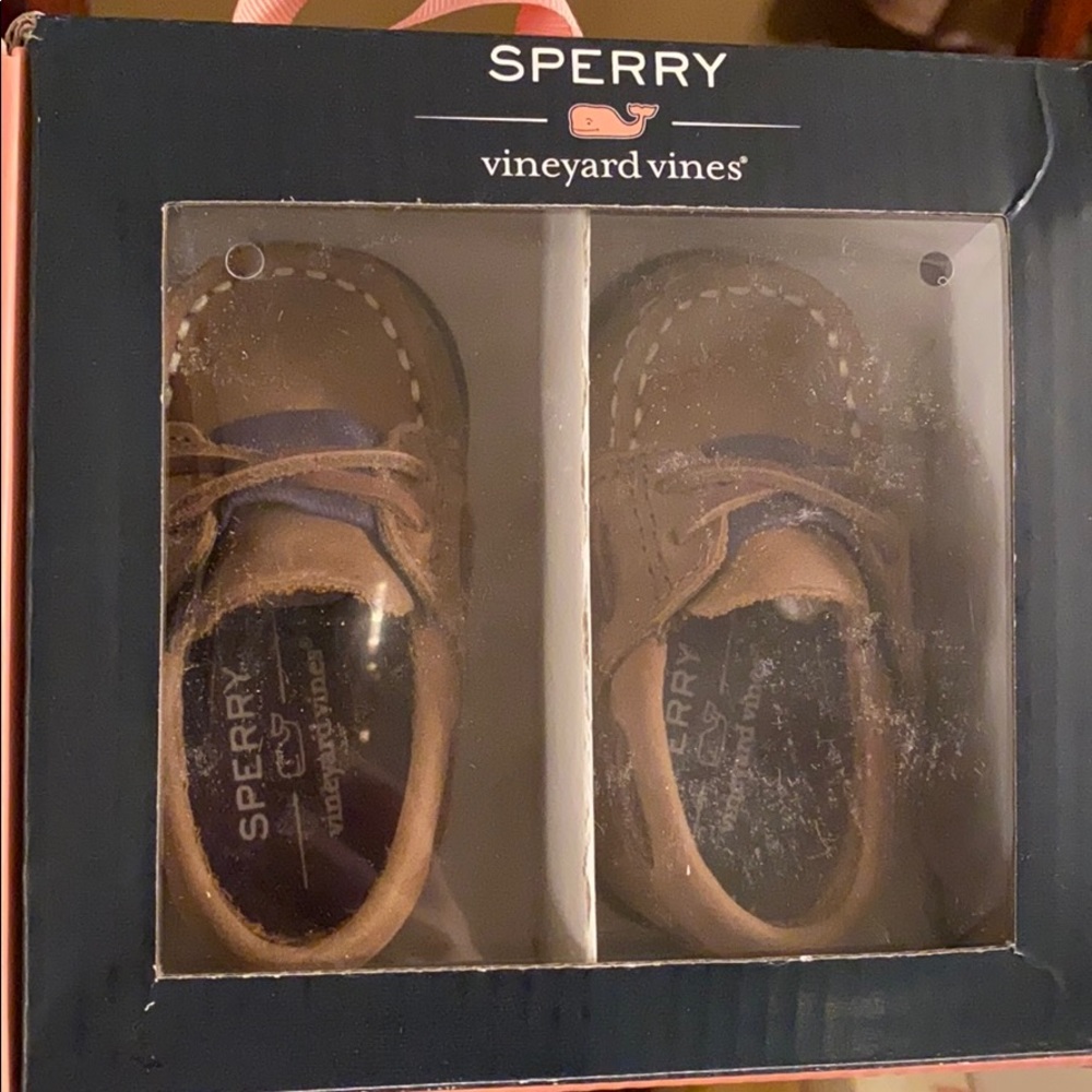 Baby boy sperry/ vineyard vines shoes